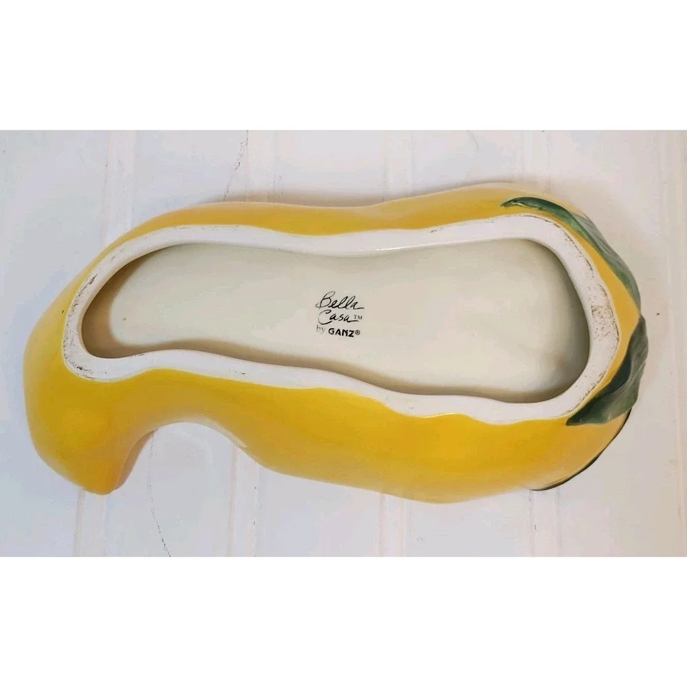 Bella Casa By Ganz Yellow Pepper Serving Dish Dip Farmhouse MCM‎ Cottage Decor